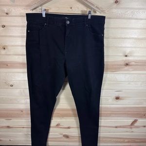 With Love Lularoe black jeggings skinny jeans size 36 magic waistband
